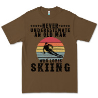 Cacao Never Underestimate An Old Man Who Loves Skiing Premium Tee - Bettercallsaul