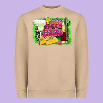 Let's Fiesta Heavyweight Sweatshirt Designed By Cowhidedigitalart