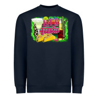 Navy Let's Fiesta Heavyweight Sweatshirt - CowhideDigitalArt
