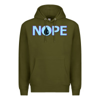 Army Green NOPE  Blue Magic  Island Mana Symbol Premium Hoodie - trangStudio