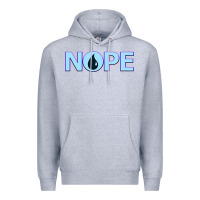 Heather Grey NOPE  Blue Magic  Island Mana Symbol Premium Hoodie - trangStudio