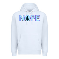 White NOPE  Blue Magic  Island Mana Symbol Premium Hoodie - trangStudio