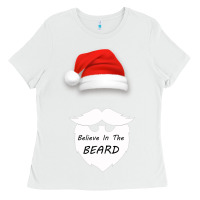 White Believe In The Beard Ladies Tee - Bettercallsaul