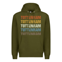 Army Green Retro Vintage Tottenham London Premium Hoodie - trangStudio