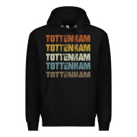 Black Retro Vintage Tottenham London Premium Hoodie - trangStudio