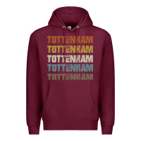 Burgundy Retro Vintage Tottenham London Premium Hoodie - trangStudio