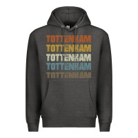 Charcoal Heather Retro Vintage Tottenham London Premium Hoodie - trangStudio