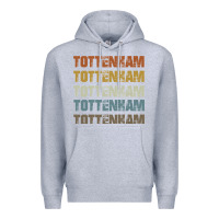 Heather Grey Retro Vintage Tottenham London Premium Hoodie - trangStudio