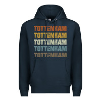 Navy Retro Vintage Tottenham London Premium Hoodie - trangStudio