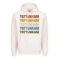 Pale Pink Retro Vintage Tottenham London Premium Hoodie - trangStudio