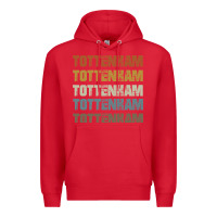 Red Retro Vintage Tottenham London Premium Hoodie - trangStudio