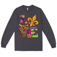 Smoke mardi gras love olivia Long Sleeve Tee - OliviaCreatesArt