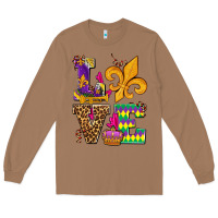 Toasted Coconut mardi gras love olivia Long Sleeve Tee - OliviaCreatesArt