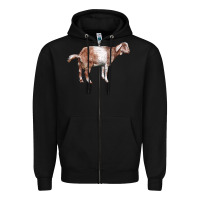 Black Nubian Goat Zipper Hoodie - LillyAllenDesigns