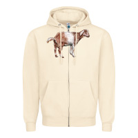 Sandshell Nubian Goat Zipper Hoodie - LillyAllenDesigns