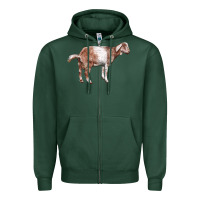 Sports Green Nubian Goat Zipper Hoodie - LillyAllenDesigns