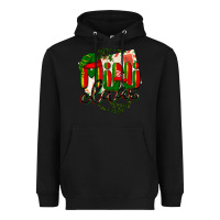 Black mini claus christmas Heavyweight Hoodie - BarkalooDesign
