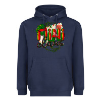 Navy mini claus christmas Heavyweight Hoodie - BarkalooDesign
