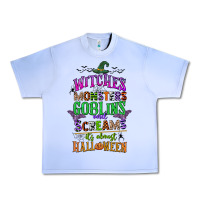 Grape Ice witches monsters goblins and screams its almost halloween Urban Heavy Tee - CowGirlArtShop