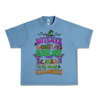 Pebble Blue witches monsters goblins and screams its almost halloween Urban Heavy Tee - CowGirlArtShop