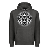 Charcoal Heather M.C. Escher Circle Limit IV Premium Hoodie - trangStudio