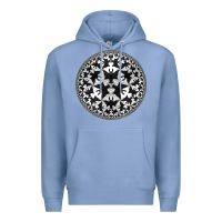 Colony Blue M.C. Escher Circle Limit IV Premium Hoodie - trangStudio