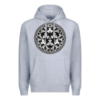 Heather Grey M.C. Escher Circle Limit IV Premium Hoodie - trangStudio