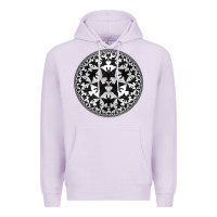Lilac M.C. Escher Circle Limit IV Premium Hoodie - trangStudio