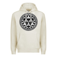 Oatmeal Heather M.C. Escher Circle Limit IV Premium Hoodie - trangStudio