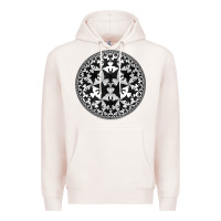 Pale Pink M.C. Escher Circle Limit IV Premium Hoodie - trangStudio