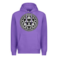 Purple M.C. Escher Circle Limit IV Premium Hoodie - trangStudio