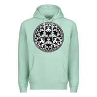 Seafoam M.C. Escher Circle Limit IV Premium Hoodie - trangStudio