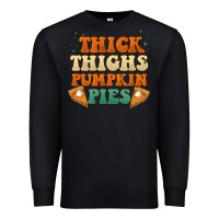 Black thick thighs pumpkin pies Premium Sweatshirt - BarkalooDesign