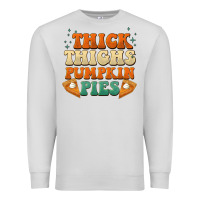 Dove Grey thick thighs pumpkin pies Premium Sweatshirt - BarkalooDesign