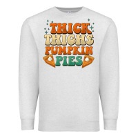 Oatmeal Heather thick thighs pumpkin pies Premium Sweatshirt - BarkalooDesign
