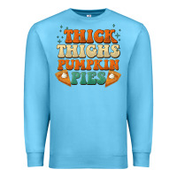 Ocean Blue thick thighs pumpkin pies Premium Sweatshirt - BarkalooDesign