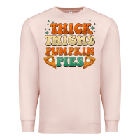 Pale Pink thick thighs pumpkin pies Premium Sweatshirt - BarkalooDesign