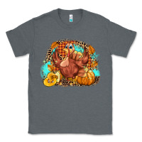Charcoal Heather Turkey pumpkins Classic Tee - NancyCooperArtShop