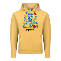 Vintage Mustard support squad autism Vintage Hoodie - CowGirlArtShop