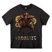 Asphalt mom life messy bun Heavy Core Tee - Jasminsmagicworld