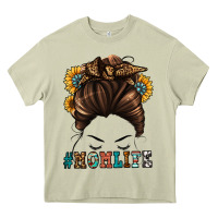 Mossy mom life messy bun Heavy Core Tee - Jasminsmagicworld