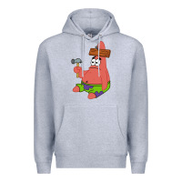 Heather Grey patrick the star gift Premium Hoodie - trangStudio