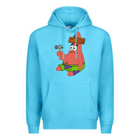 Ocean Blue patrick the star gift Premium Hoodie - trangStudio