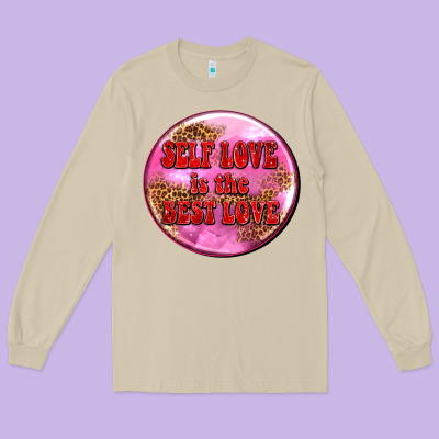Self Love Is The Best Love Olivia Long Sleeve Tee Designed By Oliviacreatesart