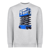 Heather Grey scissor lift Heavyweight Sweatshirt - LillyAllenDesigns