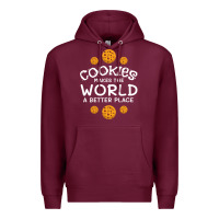Burgundy funny cookie lover baking cookies baker candy gift Premium Hoodie - trangStudio