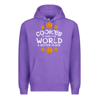Purple funny cookie lover baking cookies baker candy gift Premium Hoodie - trangStudio