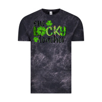 Cloud Black st. patrick's day one lucky teacher Vintage Tee - RanaPortraitStore