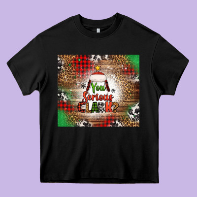 You Serious Clark Christmas Tree Heavy Core Tee Designed By Jasminsmagicworld