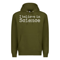 Army Green Liberal Political Quote for Scientists I Believe in Science Premium Hoodie - trangStudio